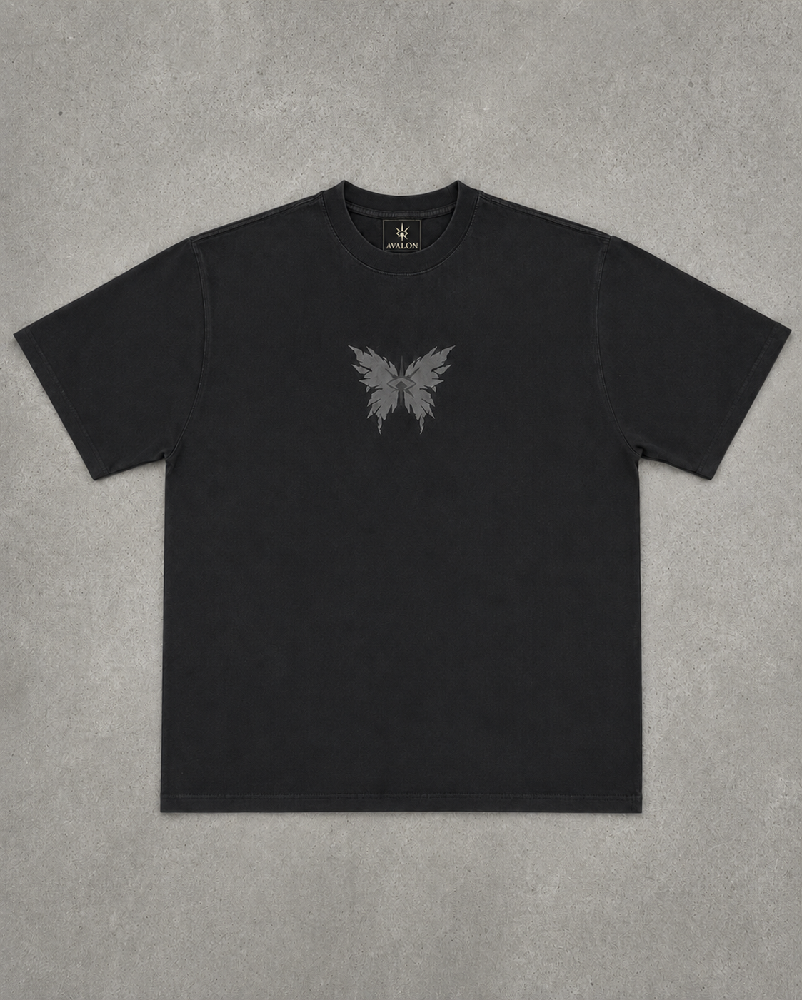 "obsidian butterfly" tee (black)