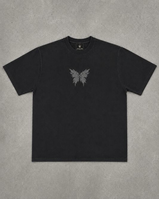 "obsidian butterfly" tee (black)
